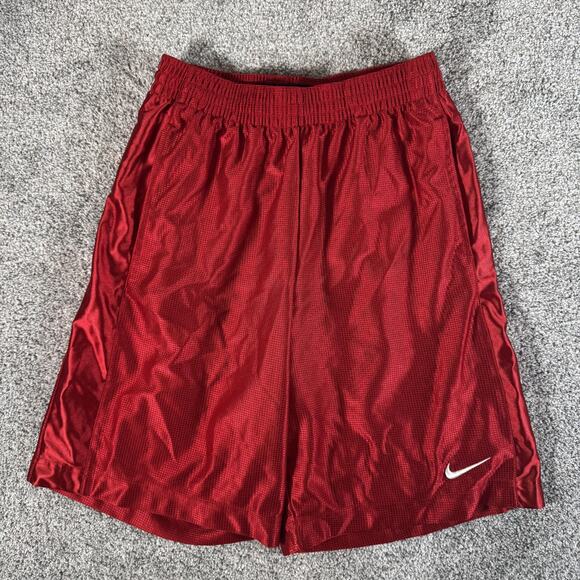 Vintage Nike Basketball Shorts Mens Small Mesh Swoosh 00s 207630-650 Athletic - Picture 1 of 15